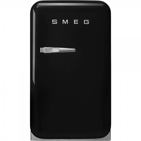 Smeg FAB5RBL5 Minibar Stand-Kühlschrank Schwarz 50's Retro Style