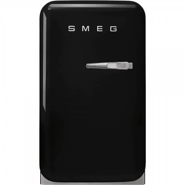 Smeg FAB5LBL5 Minibar Stand-Kühlschrank Schwarz 50's Retro Style
